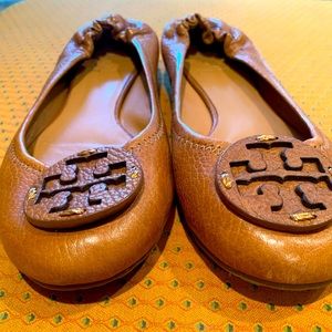 Tory Burch Tan Flats, Size 7.5